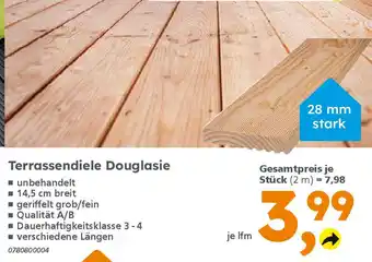 Globus Baumarkt Terrassendiele Douglasie Angebot