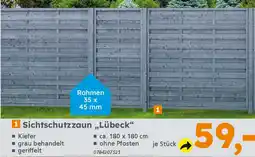 Globus Baumarkt Sichtschutzzaun „Lübeck" Angebot
