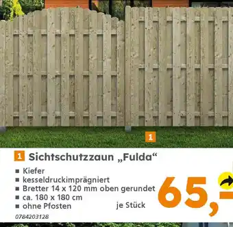 Globus Baumarkt Sichtschutzzaun „Fulda" Angebot