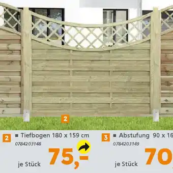 Globus Baumarkt Tiefbogen 180 x 159 cm Angebot