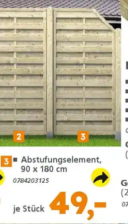 Globus Baumarkt Abstufungselement, 90 x 180 cm Angebot