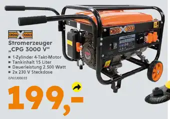 Globus Baumarkt CROSS TOOLS Stromerzeuger „CPG 3000 V❝ Angebot