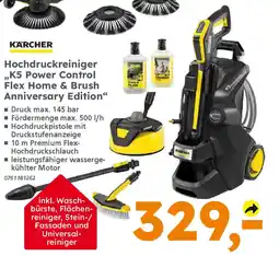 Globus Baumarkt KARCHER Hochdruckreiniger ,,K5 Power Control Flex Home & Brush Anniversary Edition" Angebot