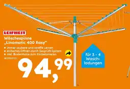 Globus Baumarkt LEIFHEIT Wäschespinne ,,Linomatic 400 Easy" Angebot