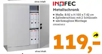 Globus Baumarkt INOFEC Metallschrank Angebot