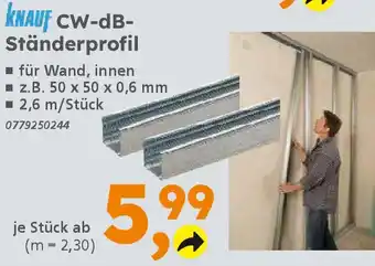 Globus Baumarkt KNAUF CW-DB- Ständerprofil Angebot
