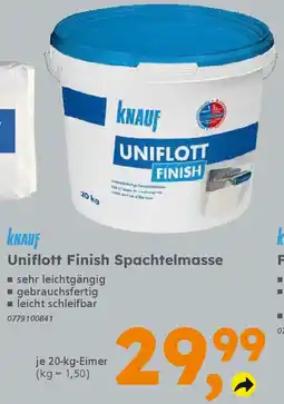 Globus Baumarkt KNAUF Uniflott Finish Spachtelmasse Angebot
