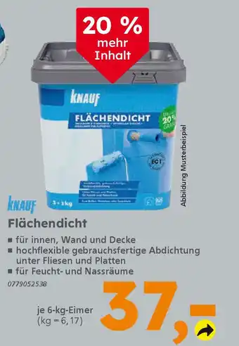 Globus Baumarkt KNAUF Flächendicht Angebot