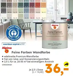Globus Baumarkt Alpina Feine Farben Wandfarbe Angebot