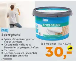 Globus Baumarkt KNAUF Sperrgrund Angebot