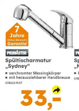 Globus Baumarkt PRIMASTER Spültischarmatur „Sydney" Angebot