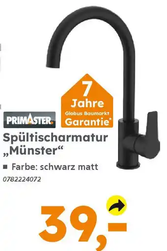 Globus Baumarkt PRIMASTER Garantie Spültischarmatur „Münster" Angebot