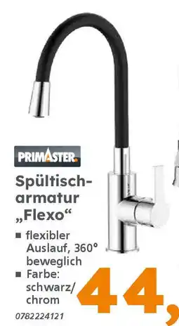 Globus Baumarkt PRIMASTER Spültischarmatur "Flexo" Angebot