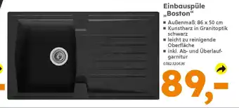 Globus Baumarkt Einbauspüle ,,Boston" Angebot