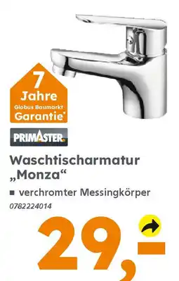 Globus Baumarkt PRIMASTER Waschtischarmatur „Monza" Angebot