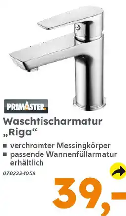 Globus Baumarkt PRIMASTER Waschtischarmatur „Riga" Angebot