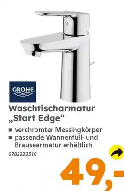 Globus Baumarkt GROHE Waschtischarmatur „Start Edge" Angebot