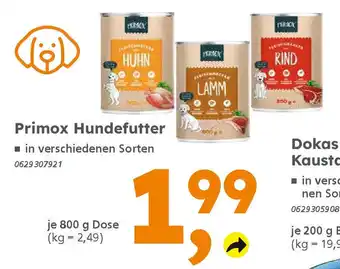Globus Baumarkt Primox Hundefutter Angebot