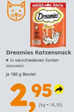 Globus Baumarkt Dreamies Katzensnack Angebot