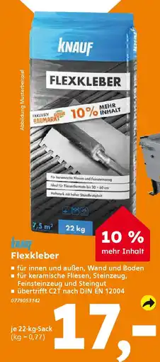 Globus Baumarkt KNAUF Flexkleber Angebot
