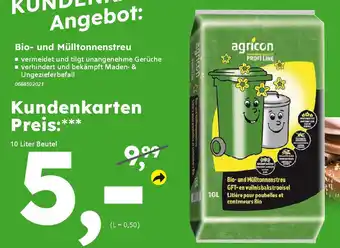 Globus Baumarkt agrícon Bio- und Mülltonnenstreu Angebot