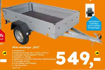 Globus Baumarkt PKW-Anhänger „,EU2" Angebot
