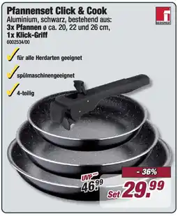 Poco BERGNER Pfannenset Click & Cook Angebot