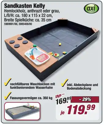 Poco Axi Sandkasten Kelly Angebot