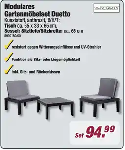 Poco PROGARDEN Modulares Gartenmöbelset Duetto Angebot