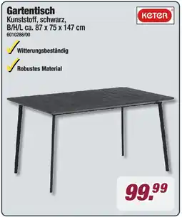 Poco Keter Gartentisch Angebot