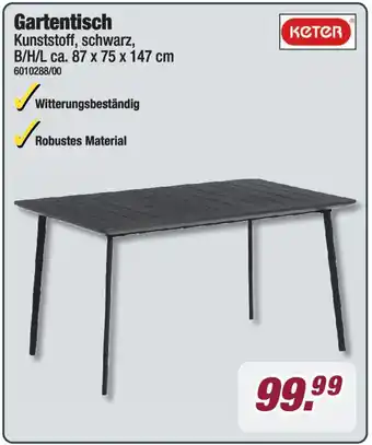 Poco Keter Gartentisch Angebot