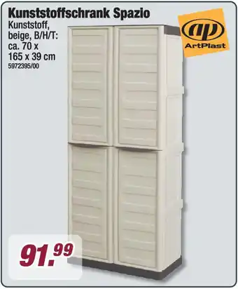Poco ArtPlast Kunststoffschrank Spazio Angebot