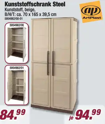 Poco ArtPlast Kunststoffschrank Steel Angebot