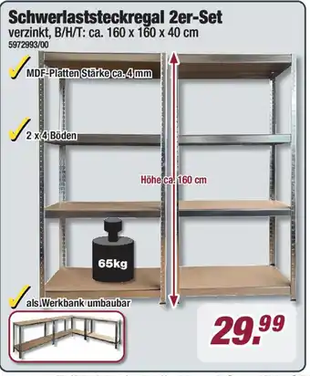 Poco Schwerlaststeckregal 2er-Set Angebot