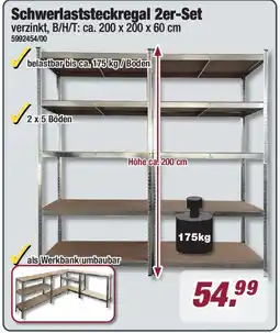 Poco Schwerlaststeckregal 2er-Set Angebot