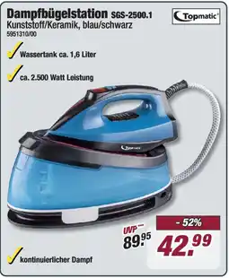 Poco Topmatic Dampfbügelstation SGS-2500.1 Angebot