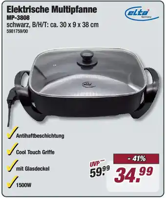 Poco Elta Elektrische Multipfanne MP-3808 Angebot