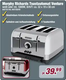 Poco Morphy Richards Toastautomat Venture Angebot