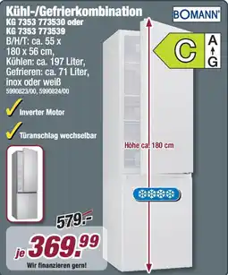 Poco BOMANN Kühl-/Gefrierkombination Angebot