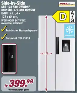 Poco POCO line Side-by-Side SBS-178-440-DWWDNF Angebot