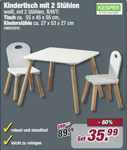 Poco KESPER Kindertisch mit 2 Stühlen Angebot