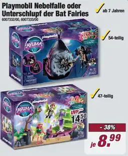 Poco Playmobil Nebelfalle oder Unterschlupf der Bat Fairies Angebot
