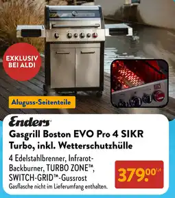 Aldi Süd Enders Gasgrill Boston EVO Pro 4 SIKR Turbo, inkl. Wetterschutzhülle Angebot