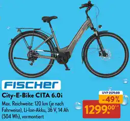 Aldi Süd FISCHER City-E-Bike CITA 6.0i Angebot