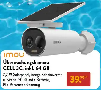 Aldi Süd Imou Überwachungskamera CELL 3C, inkl. 64 GB Angebot