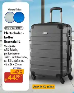 Aldi Süd Monzana Hartschalenkoffer Essential L Angebot