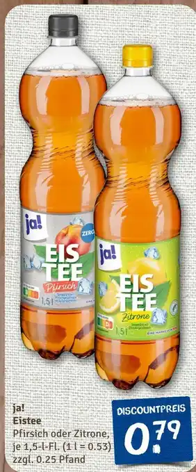 nahkauf Ja! eistee pfirsich Angebot