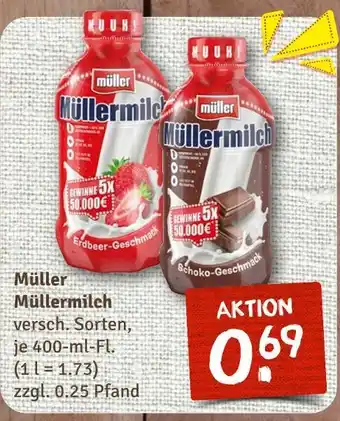 nahkauf Müller müllermilch erdbeer-geschmack Angebot