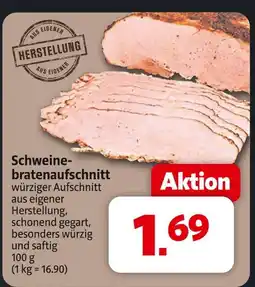 Markant Schweinebratenaufschnitt Angebot