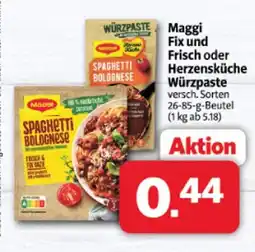 Markant Maggi fix und frisch oder herzensküche würzpaste Angebot